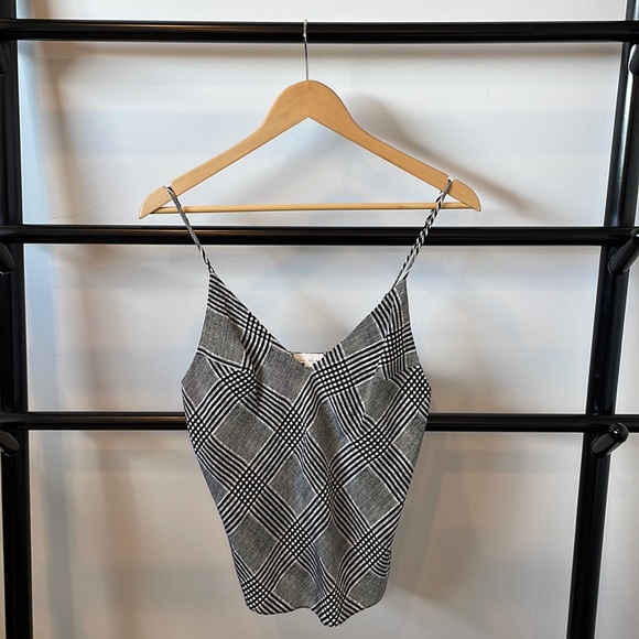 Fleur du mal size S plaid silk camisole - Picture 1 of 4